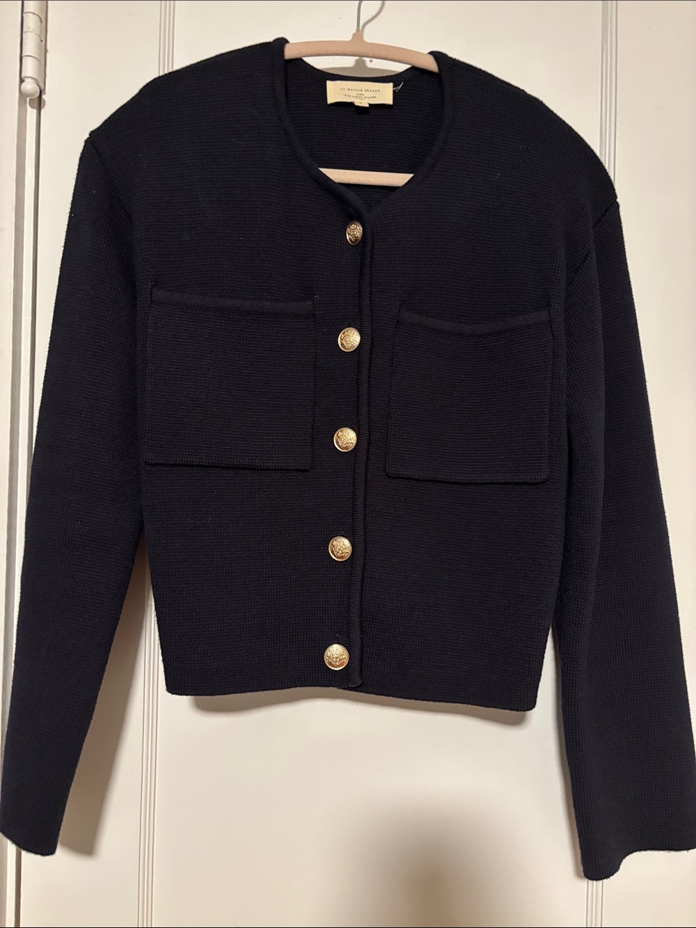 Sezane Jules Cardigan Navy